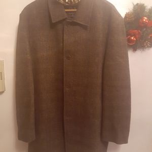 Mens wool peacoat L